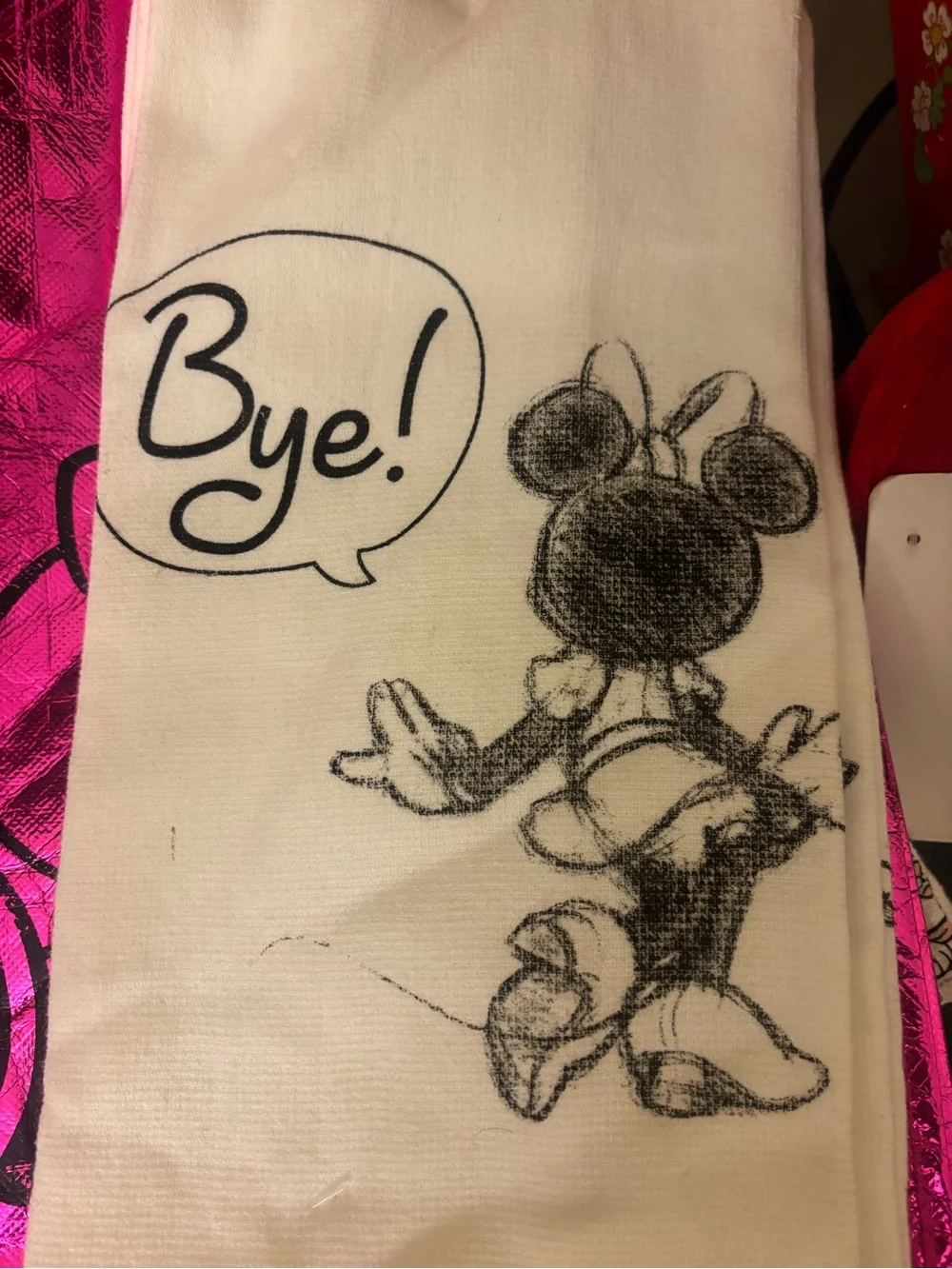 Disney Minnie Mouse Kitchen Towels & Reusable Bag